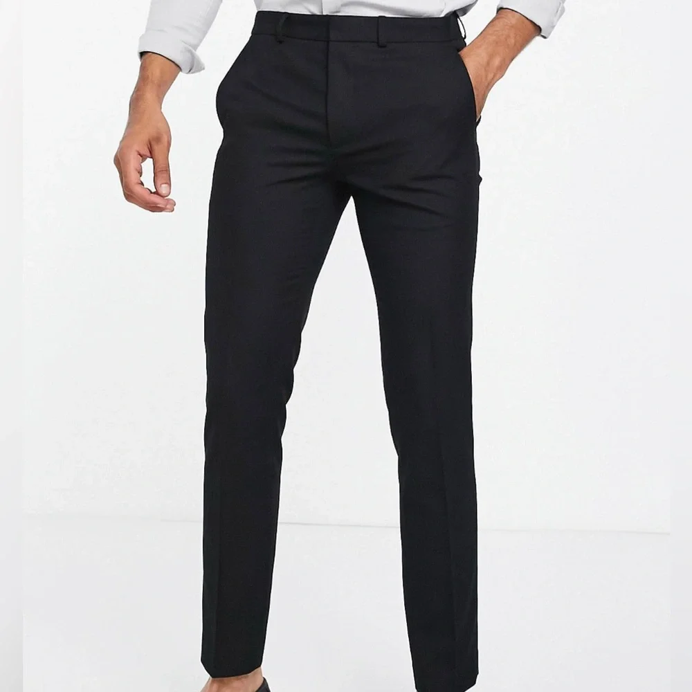 Topman skinny dress pants slim elastic adjustable suit sz 28S euro 71 cm grey - Picture 1 of 6